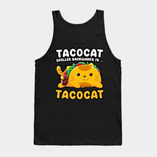 Tacocat spelled backwards Tank Top